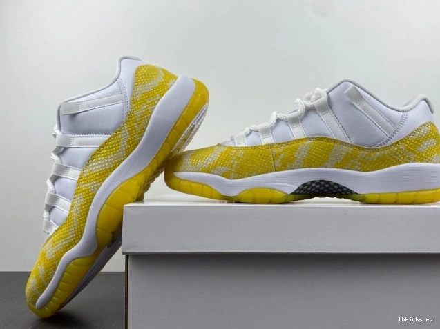 Cheap TB Jordan Air Yellow 11 WMNS Snakeskin AH7860-107 Low 0629